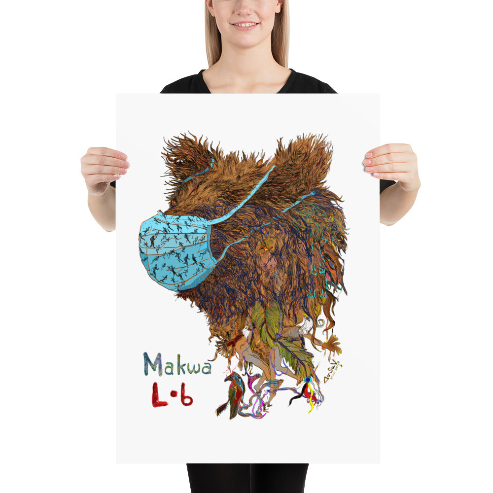 Makwa Poster - Artist Bruce Barry