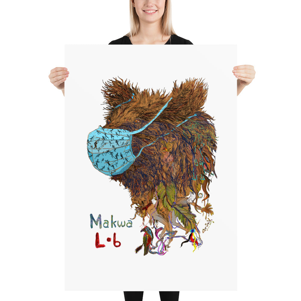 Makwa Poster - Artist Bruce Barry