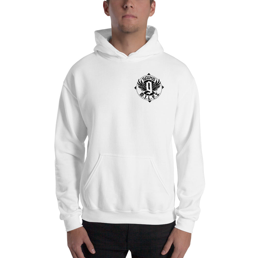 Going Miles White Hoodie