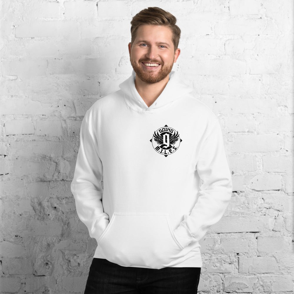 Going Miles White Hoodie